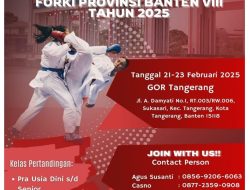 Kejuaraan Karate Provinsi Banten VIII, 1300 Karateka Tanding di Kota Tangerang