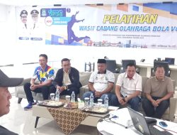 Wakili Wakil Walikota Tangerang, Kaonang Buka Pelatihan Wasit Bola Voli