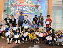 Squash Kota Tangerang Juara Umum Kejurprov Banten II/2025.