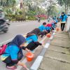 Lakukan Pengecatan Kanstin, Dispora Kota Tangerang Percantik Sport City