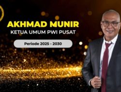 Akhmad Munir Terpilih Jadi Ketua Umum PWI Pusat 2025-2030