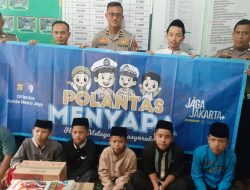 Sambut HUT Polantas ke-70 ”  Polantas Menyapa” Samsat Ciledug Berbagi Sembako untuk Anak Yatim dan Dhuafa