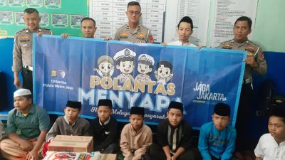 Sambut HUT Polantas ke-70 ”  Polantas Menyapa” Samsat Ciledug Berbagi Sembako untuk Anak Yatim dan Dhuafa