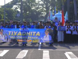 Dispora Kota Tangerang Kerahkan Marching Brass Tyadhita, Pramuka Saka Patriot dan Pegawai di Ngarak Perahu Maulud