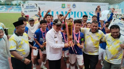 Wakil Walikota Maryono Tutup Tangerang Open Piala Walikota U-14, SSB Farmel Juara