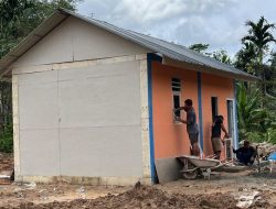 BNPB Bangun Hunian Sementara Gunakan Teknologi Rumah Instan di Tapanuli Utara