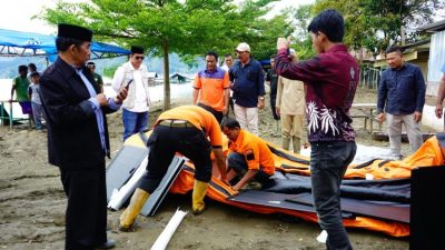 Dua Unit Perahu Karet Bantuan BNPB Tiba di Teluk Mendale, Bupati Aceh Tengah Apresiasi Presiden Prabowo