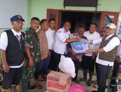 Danramil 01/Teluknaga Dampingi Bupati Tangerang Tinjau Banjir Di Desa Lemo