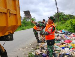 Koramil 14/Panongan Gelar Satgas Sampah di Desa Ranca Iyuh