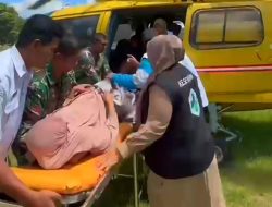 BNPB Evakuasi Ibu Hamil Rembes Ketuban via Helikopter di Aceh Tengah