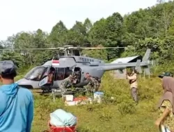 Gunakan Helikopter, BNPB Distribusi Logistik ke Sikundo Aceh Barat