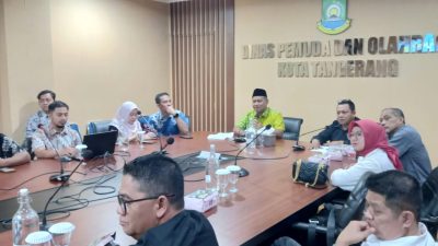 Komisi III DPRD bersama Kepala Dispora Belitung Studi Pengelolaan Sarana Prasarana Olahraga dan Pembinaan Atlet ke Dispora Kota Tangerang
