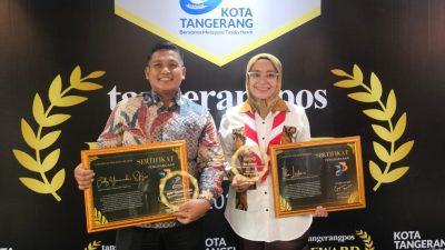 Dua Pimpinan Saka Patriot Kwarcab Kota Tangerang Dapat Penghargaan