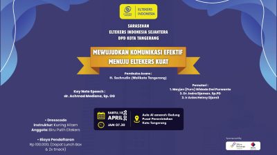 Eltekers Indonesia Sejahtera DPD Kota Tangerang Akan Adakan Sarasehan