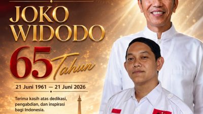 HUT ke-65 Presiden Ke-7 Joko Widodo, Posraya Indonesia dan Relawan Orang Kampung Kirim Doa Terbaik