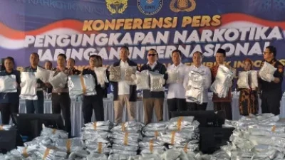 BNN Bongkar Penyelundupan 3,37 Ton Kuncup Ganja Jaringan Internasional