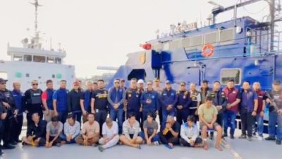 Kapal Bendera Tanzania Diduga Bawa Sabu Cair 1,6 Ton  Ditangkap di Bengkalis