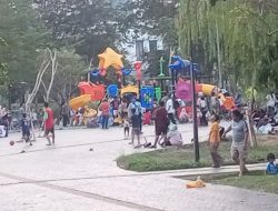 Libur Maulid Nabi,Taman Kosambi Dipadati Pengunjung