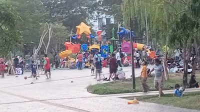 Libur Maulid Nabi,Taman Kosambi Dipadati Pengunjung
