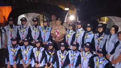 Monitor Kontingen Cabang Kota Tangerang di Jambora Nasional XII, Kaonang Kunjungi Kemah Putera-puteri