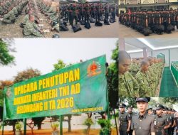 Pelantikan dan Penutupan prajurit TNI AD Di Rindam Jaya Condet Berjalan Sukses, 266 Prajurit Telah Dilantik