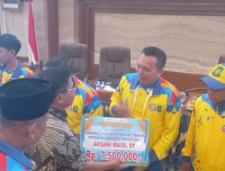 Bonus Emas Tunggal Popda dan Peparpeda Atlet Kota Tangerang Rp25 Juta